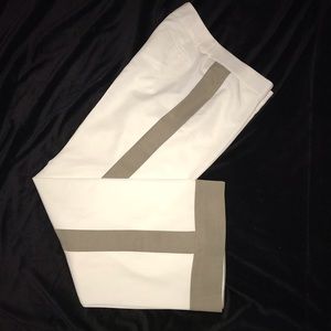 Fully lined BR bold tuxedo striped wide leg pants